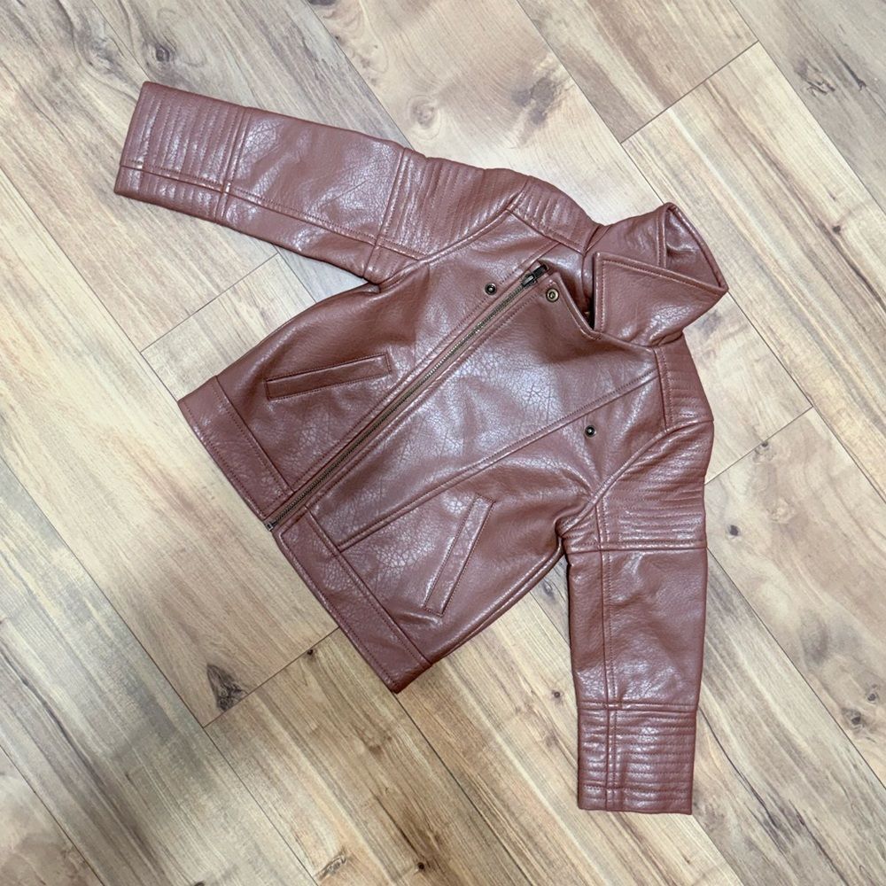 Art Class Kids Leather Jacket Size 4T